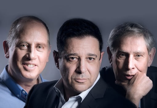 מימין לשמאל: מייסדי החברה - תמיר פרדו, נשיא החברה; נעם ארז, מנכ״ל החברה ובועז גורודיסקי, CTO, קרדיט: יורם רשף